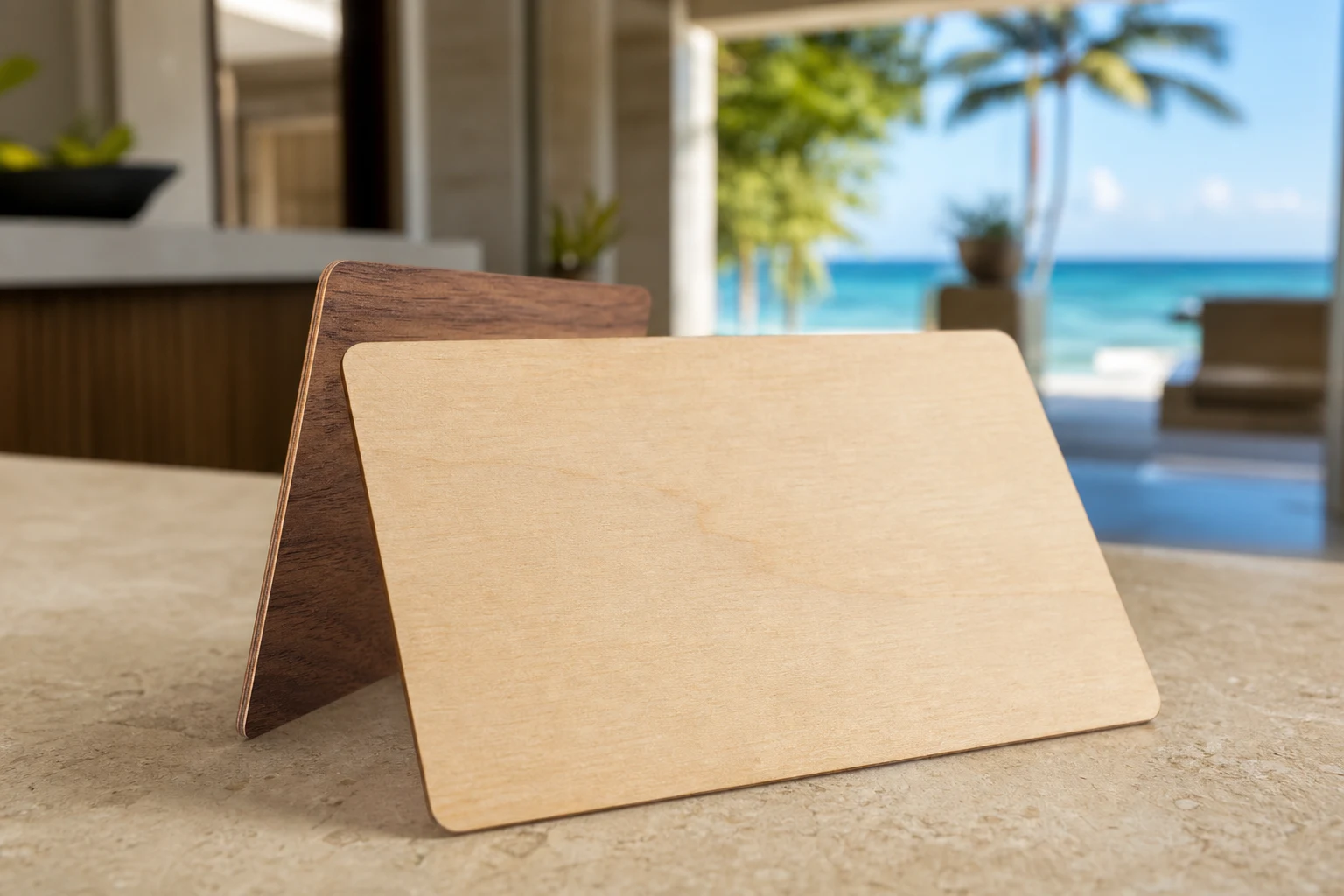 Tarjetas llave de madera product study